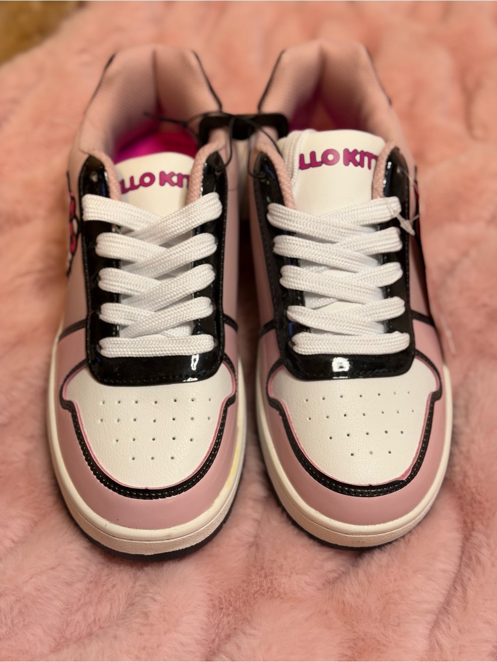 Hello Kitty Pink, White & Black Low-Top Sneakers